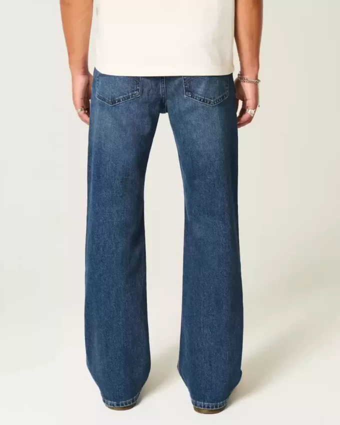Dark Wash Relaxed Bootcut Jeans