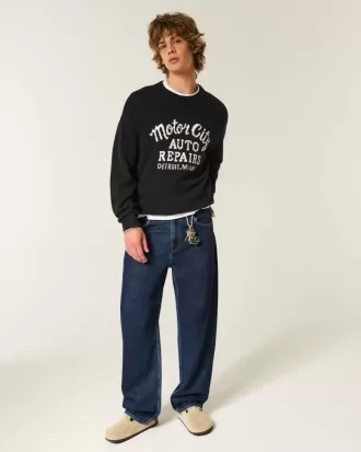 Dark Wash Skater Baggy Jeans Dark Wash Skater Baggy Jeans