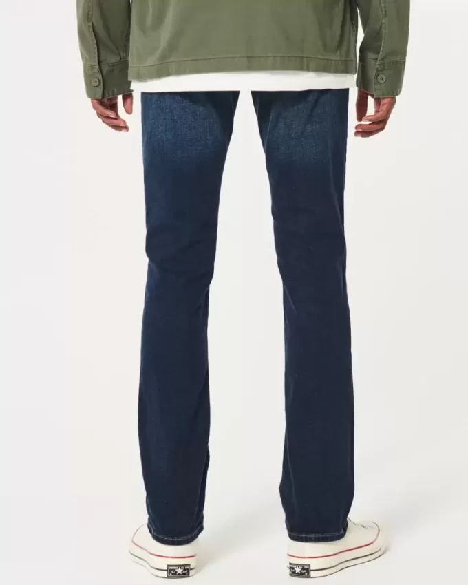 Dark Wash Slim Straight Jeans