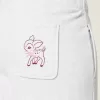 Deer Graphic Wide-Leg Sweatpants