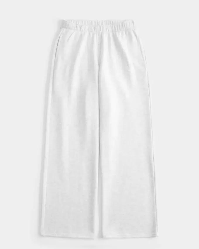 Deer Graphic Wide-Leg Sweatpants