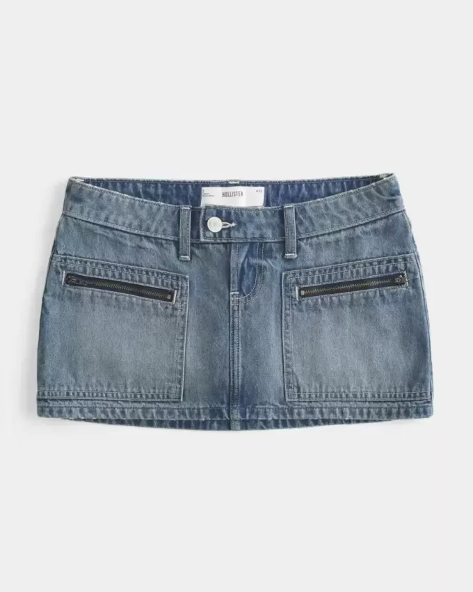 Denim Micro Mini Skort