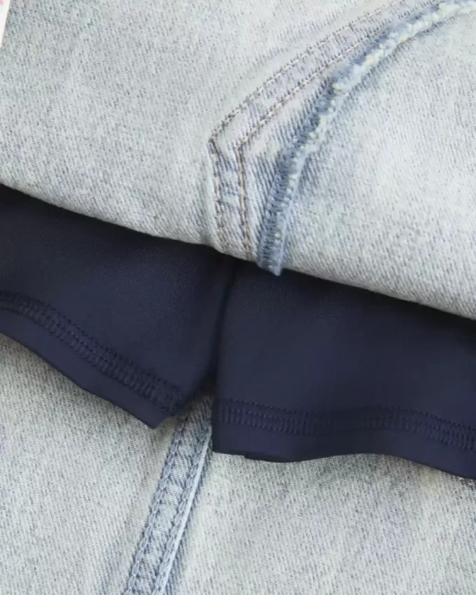 Denim Mini Skort Denim Mini Skort