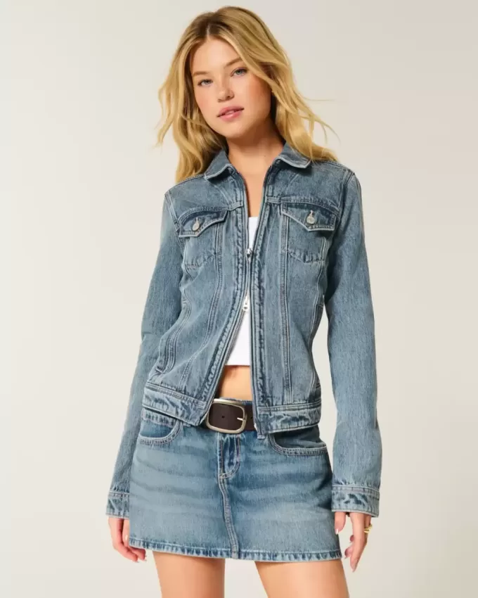 Denim Zip-Up Jacket Denim Zip-Up Jacket