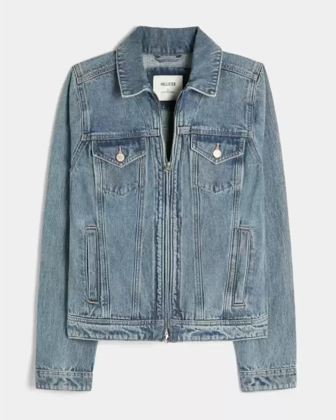 Denim Zip-Up Jacket Denim Zip-Up Jacket