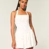 Drop-Waist Halter Mini Dress Drop-Waist Halter Mini Dress