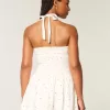 Drop-Waist Halter Mini Dress Drop-Waist Halter Mini Dress