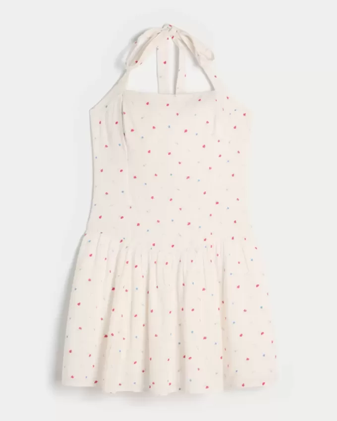 Drop-Waist Halter Mini Dress Drop-Waist Halter Mini Dress