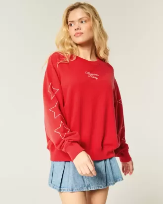 Easy American Honey Graphic Crew Sweatshirt