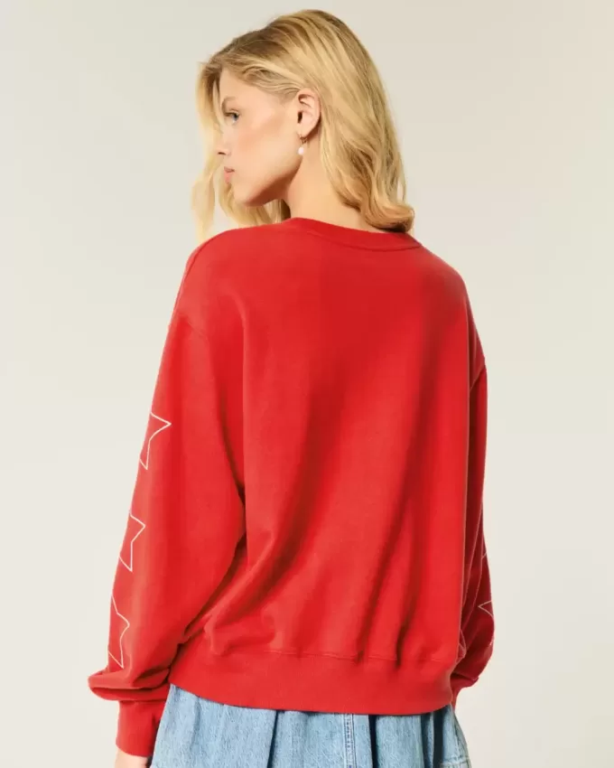 Easy American Honey Graphic Crew Sweatshirt Easy American Honey Graphic Crew Sweatshirt