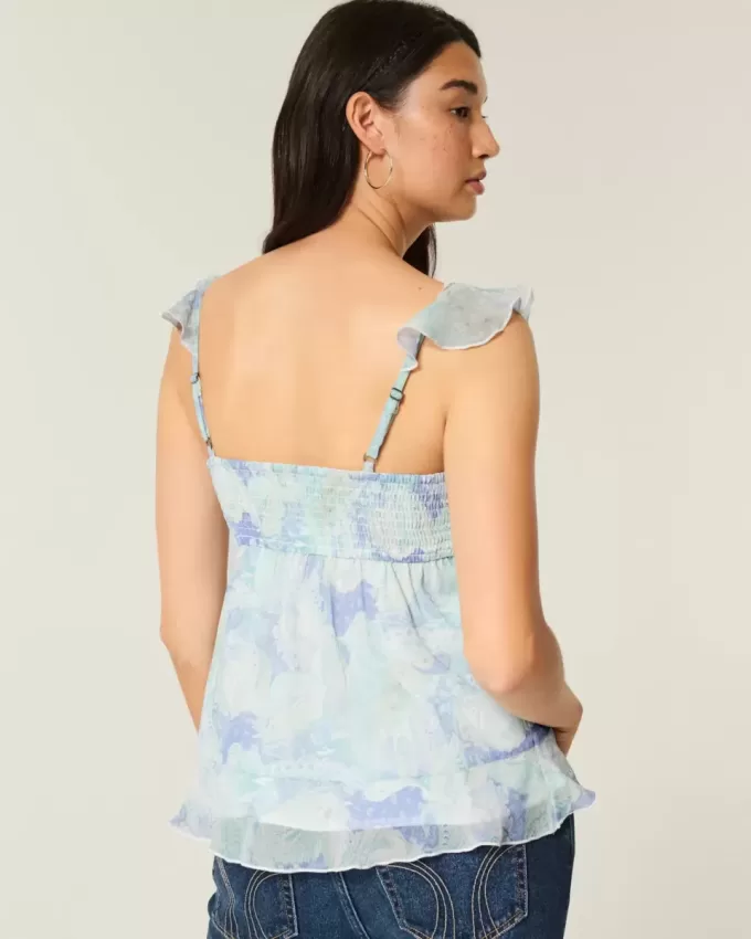 Easy Chiffon Babydoll Top Easy Chiffon Babydoll Top