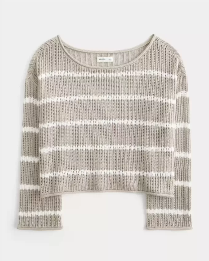 Easy Crochet-Style Sweater Easy Crochet-Style Sweater