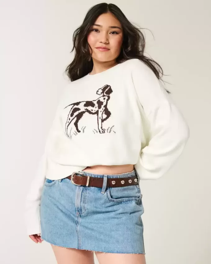Easy Dog Graphic Crew Sweater Easy Dog Graphic Crew Sweater