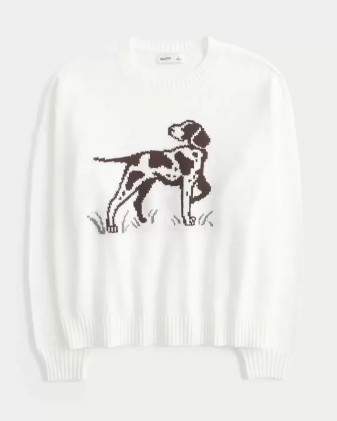 Easy Dog Graphic Crew Sweater Easy Dog Graphic Crew Sweater
