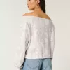 Easy Double Off-the-Shoulder Camo Pattern Sweatshirt Easy Double Off-the-Shoulder Camo Pattern Sweatshirt