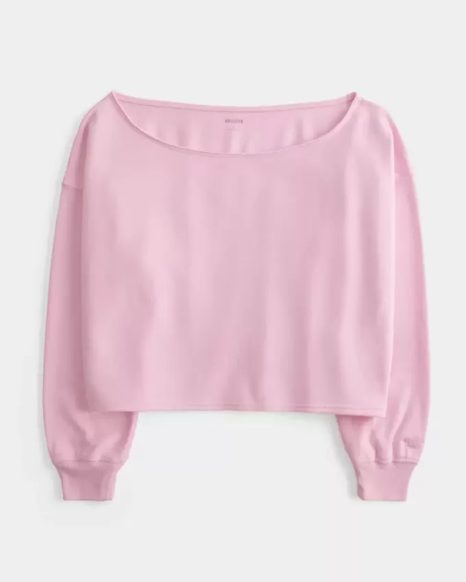 Easy Double Off-the-Shoulder Sweatshirt