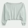 Easy Double Off-the-Shoulder Sweatshirt Easy Double Off-the-Shoulder Sweatshirt