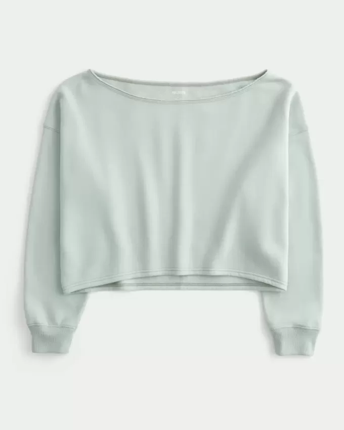 Easy Double Off-the-Shoulder Sweatshirt Easy Double Off-the-Shoulder Sweatshirt