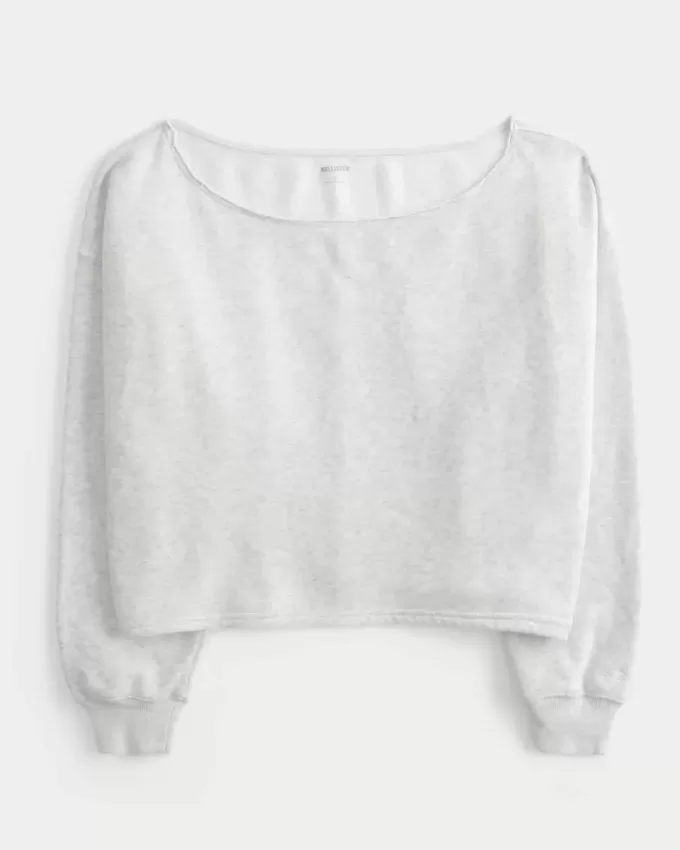Easy Double Off-the-Shoulder Sweatshirt Easy Double Off-the-Shoulder Sweatshirt
