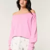 Easy Double Off-the-Shoulder Sweatshirt Easy Double Off-the-Shoulder Sweatshirt