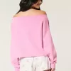 Easy Double Off-the-Shoulder Sweatshirt Easy Double Off-the-Shoulder Sweatshirt