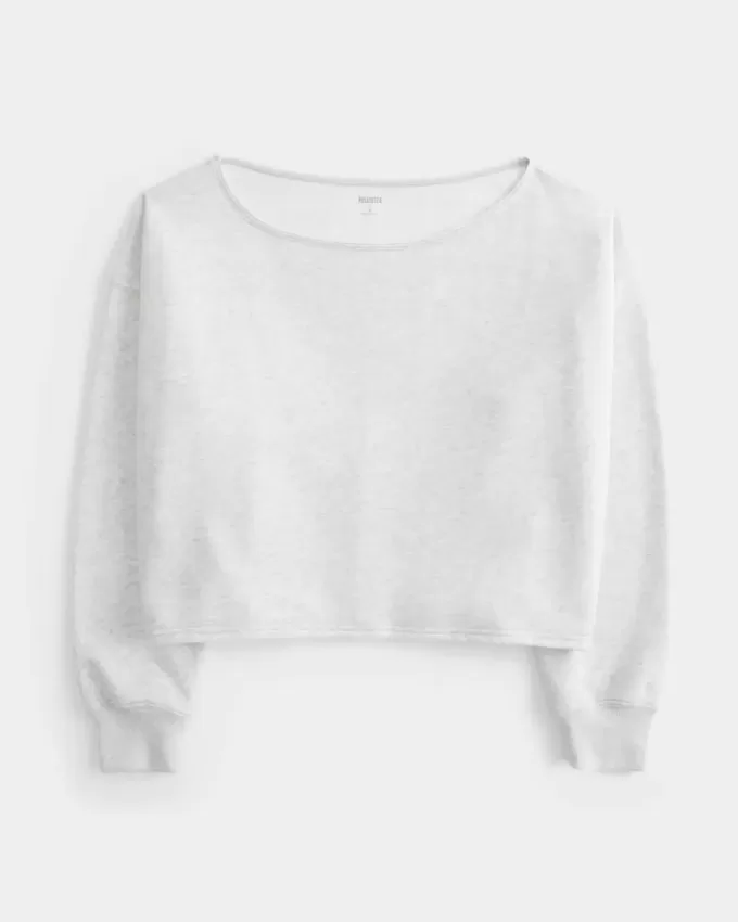 Easy Double Off-the-Shoulder Sweatshirt Easy Double Off-the-Shoulder Sweatshirt