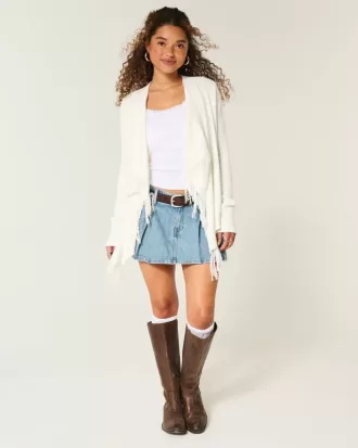 Easy Fringe No-Close Cardigan Easy Fringe No-Close Cardigan
