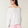 Easy Graphic Double Off-the-Shoulder Sweatshirt Easy Graphic Double Off-the-Shoulder Sweatshirt