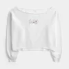 Easy Graphic Double Off-the-Shoulder Sweatshirt Easy Graphic Double Off-the-Shoulder Sweatshirt