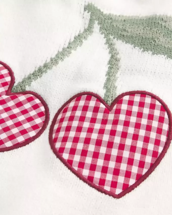 Easy Heart Graphic Off-the-Shoulder Sweater