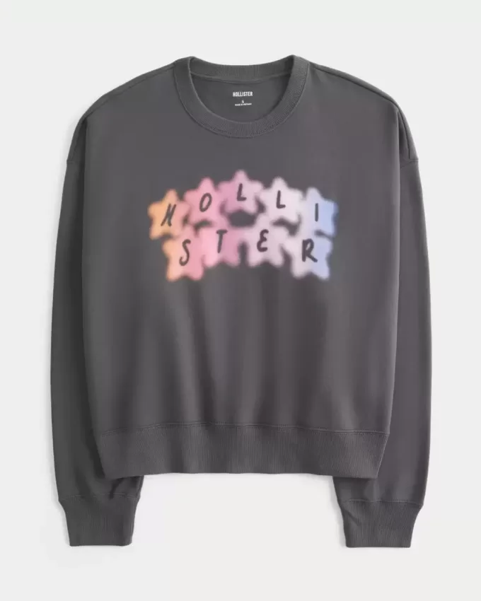 Easy Logo Graphic Crew Sweatshirt