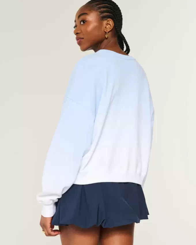 Easy Montauk New York Graphic Crew Sweatshirt Easy Montauk New York Graphic Crew Sweatshirt