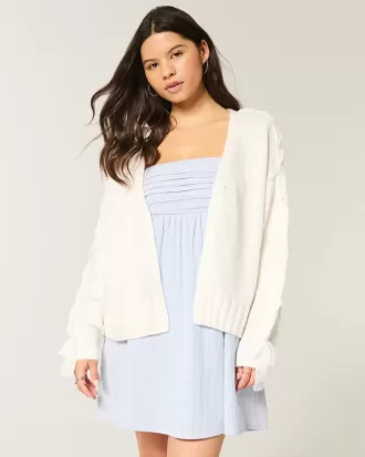 Easy No-Close Lace Sleeve Cardigan Easy No-Close Lace Sleeve Cardigan