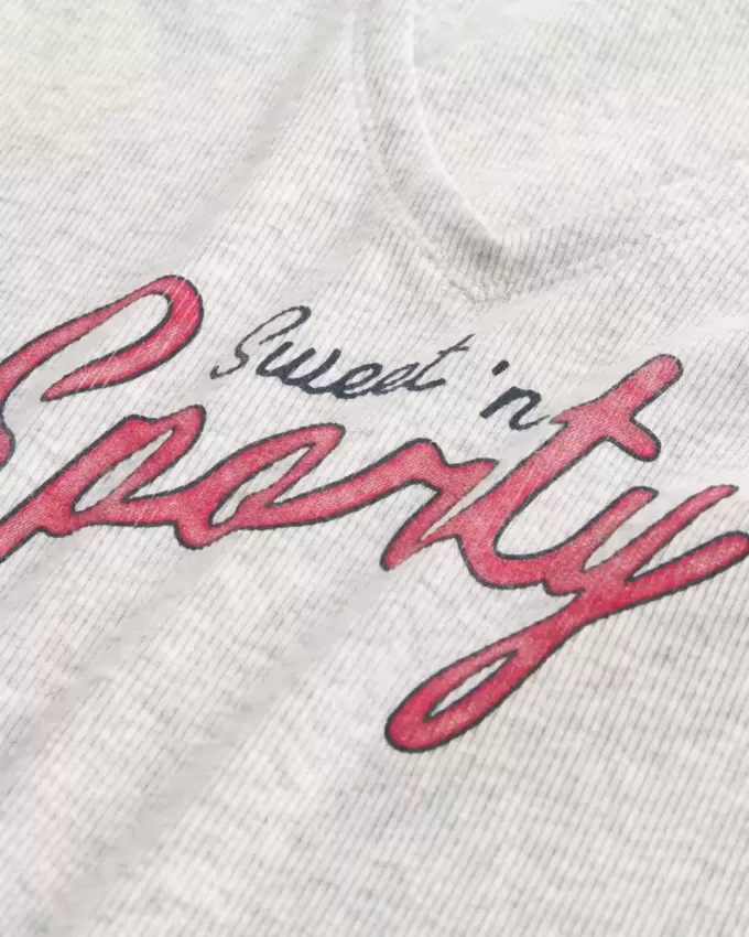 Easy Notch-Neck Sweet ‘n Sporty Graphic Baby Tee Easy Notch-Neck Sweet ‘n Sporty Graphic Baby Tee