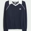 Easy Number Graphic Sweater Polo