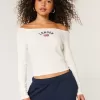 Easy Off-the-Shoulder London Graphic Tee Easy Off-the-Shoulder London Graphic Tee