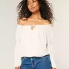 Easy Off-the-Shoulder Long-Sleeve Top