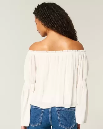 Easy Off-the-Shoulder Long-Sleeve Top