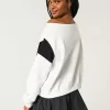 Easy Off-the-Shoulder Miami Graphic Sweatshirt Easy Off-the-Shoulder Miami Graphic Sweatshirt