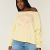 Easy Off-the-Shoulder Southampton Graphic Sweatshirt
