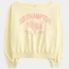 Easy Off-the-Shoulder Southampton Graphic Sweatshirt