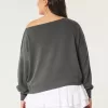 Easy Off-the-Shoulder Terry Sweatshirt Easy Off-the-Shoulder Terry Sweatshirt