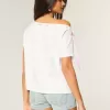 Easy Off-the-Shoulder Tie T-Shirt Easy Off-the-Shoulder Tie T-Shirt