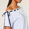 Easy Off-the-Shoulder Tie T-Shirt Easy Off-the-Shoulder Tie T-Shirt