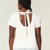 Easy Ribbon Tie-Back Heart Graphic Tee Easy Ribbon Tie-Back Heart Graphic Tee