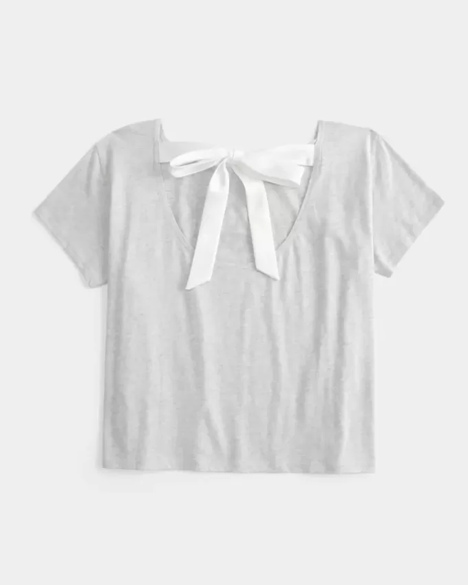 Easy Ribbon Tie-Back New York Graphic Tee