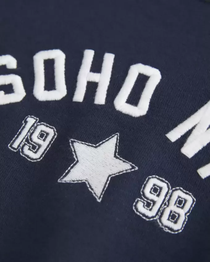 Easy Short-Sleeve Terry Fleece Graphic Sweatshirt Easy Short-Sleeve Terry Fleece Graphic Sweatshirt