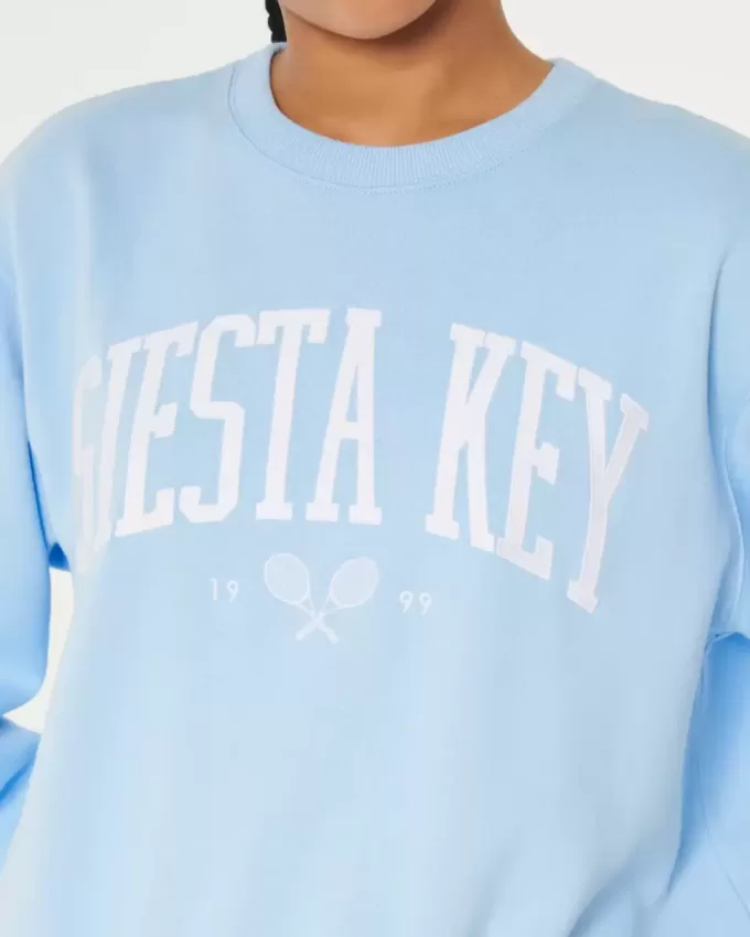Easy Siesta Key Graphic Crew Sweatshirt