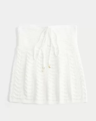 Easy Strapless Crochet-Style Babydoll Top Easy Strapless Crochet-Style Babydoll Top