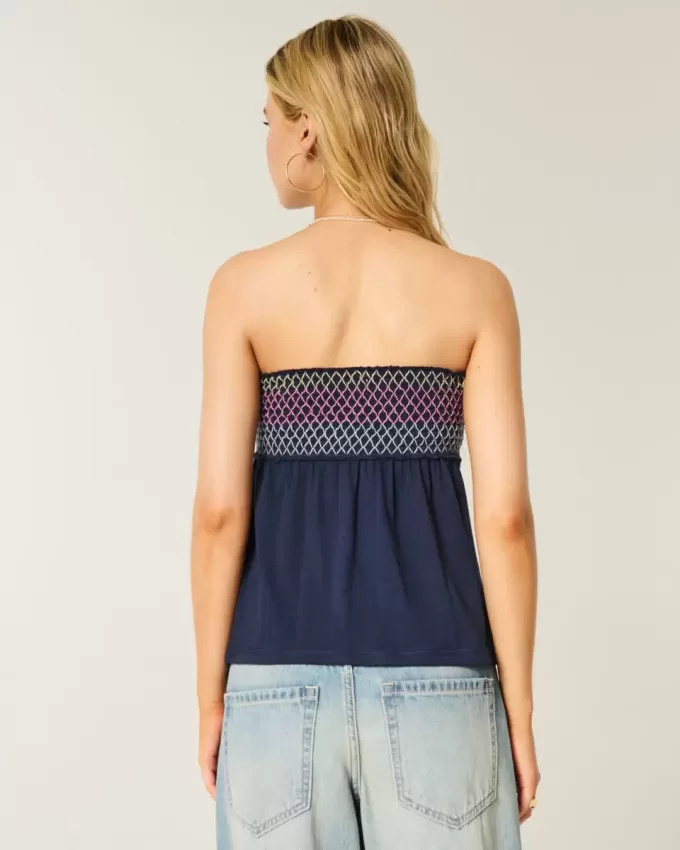 Easy Strapless Smocked Babydoll Top Easy Strapless Smocked Babydoll Top